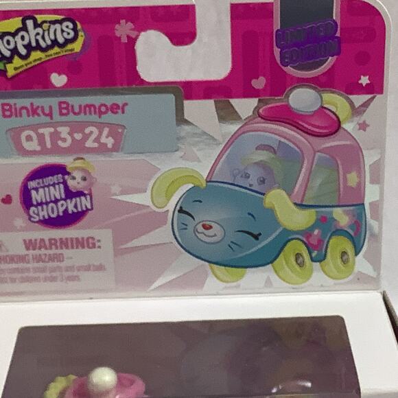 Shopkins Cutie Cars Binky Bumper QT3-24 NIP Includes Mini Shopkin - Picture 3 of 4